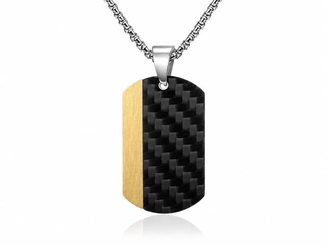 Carbon Fiber Tire Tread Pendant Necklace for Men, Vintage Black Stainless Steel Biker Necklace, Motorcycle Inspired Jewelry Gift for Husband Boyfriend — related carbon fiber product
