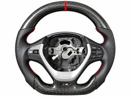 BMW F30 F32 F80 F82 Carbon Fiber Steering Wheel — carbon fiber product angle 2