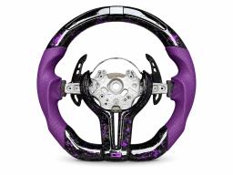 BMW F30 F32 F80 F82 Carbon Fiber Steering Wheel — carbon fiber product angle 5