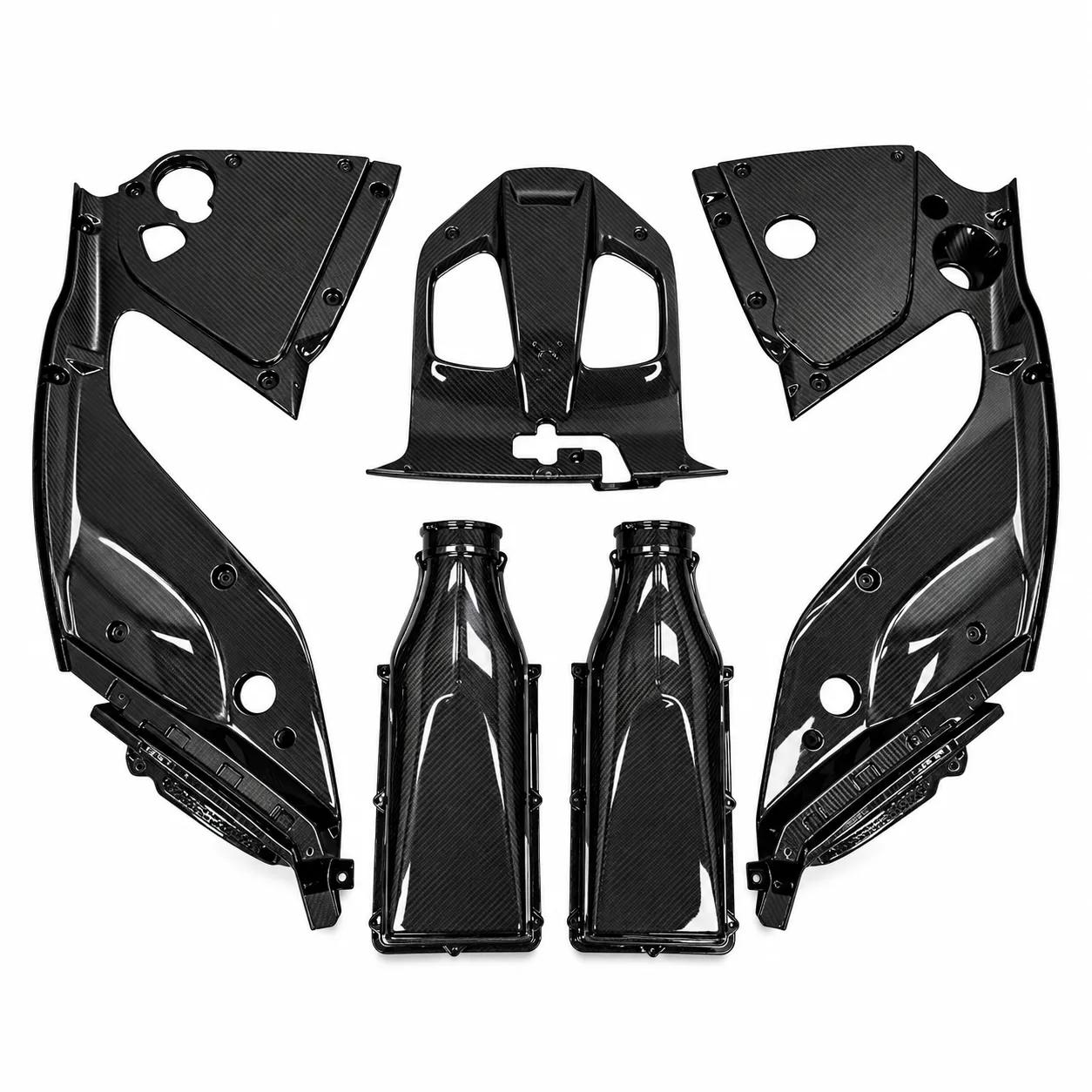 Custom Ferrari 812 Carbon Fiber Engine Bay Cover Kit — premium carbon fiber product detail