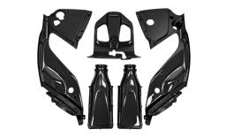 Custom Ferrari 812 Carbon Fiber Engine Bay Cover Kit — carbon fiber product angle 3