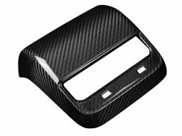 Genuine Dry Carbon Fiber Rear Air Vent Cover for Tesla Model 3 (2019–2022) & Model Y (2020–2022) — carbon fiber product angle 3