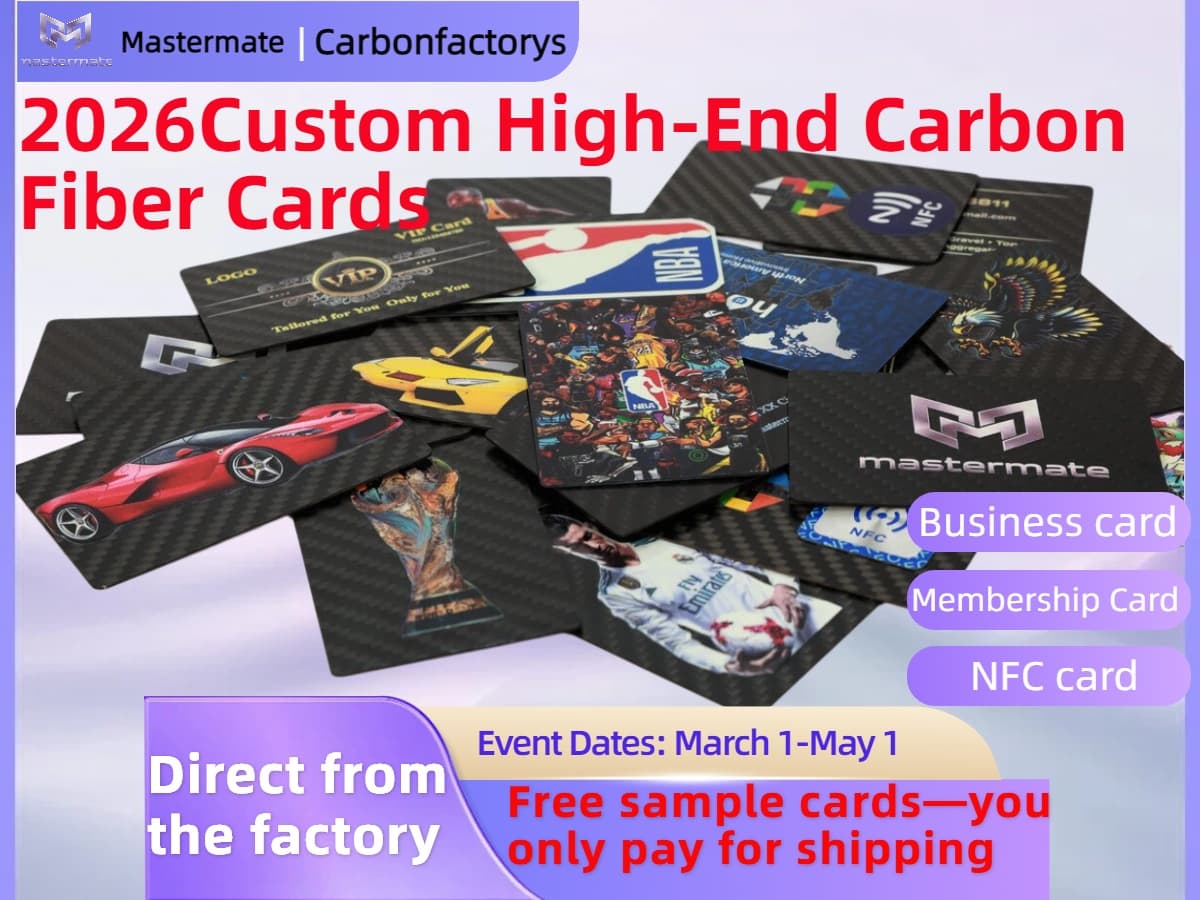 Factory-direct custom carbon fiber cards and wallets — OEM manufacturer