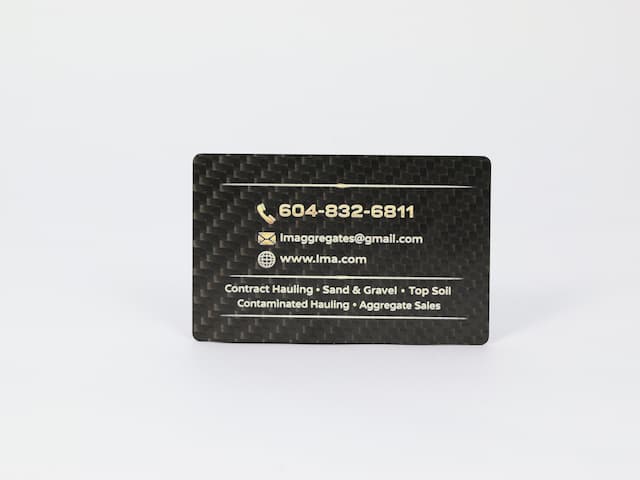 Custom Business Card — featured carbon fiber product