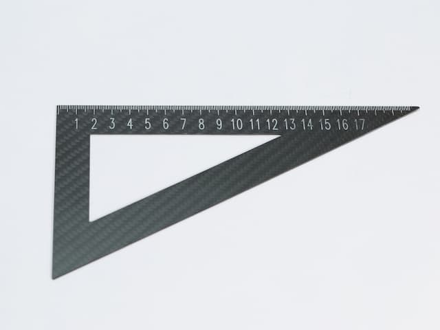 Carbon Fiber Triangle Ruler — featured carbon fiber product