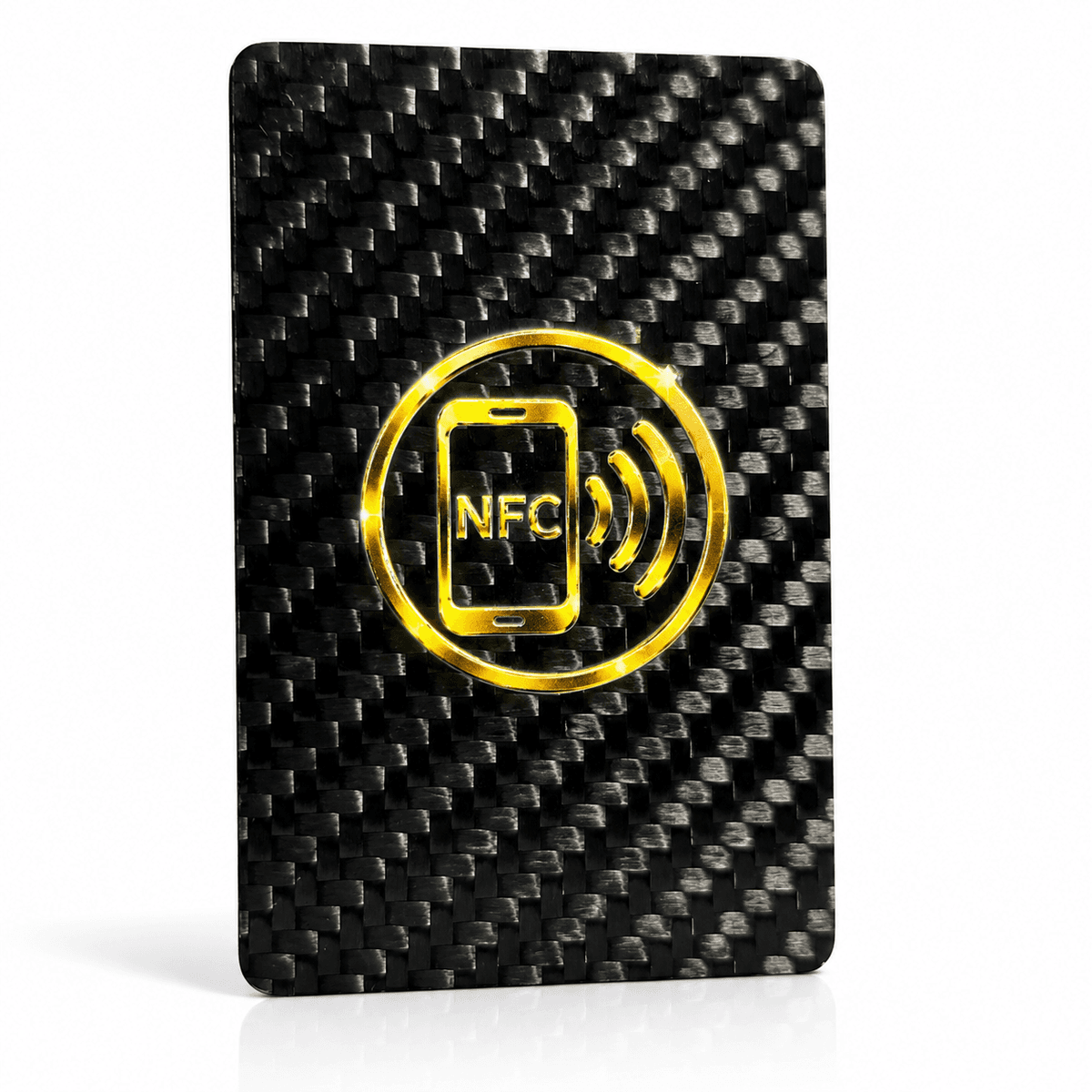 Custom Carbon Fiber NFC Card Manufacturer | Smart Business Cards with QR Code — carbon fiber close-up view 3
