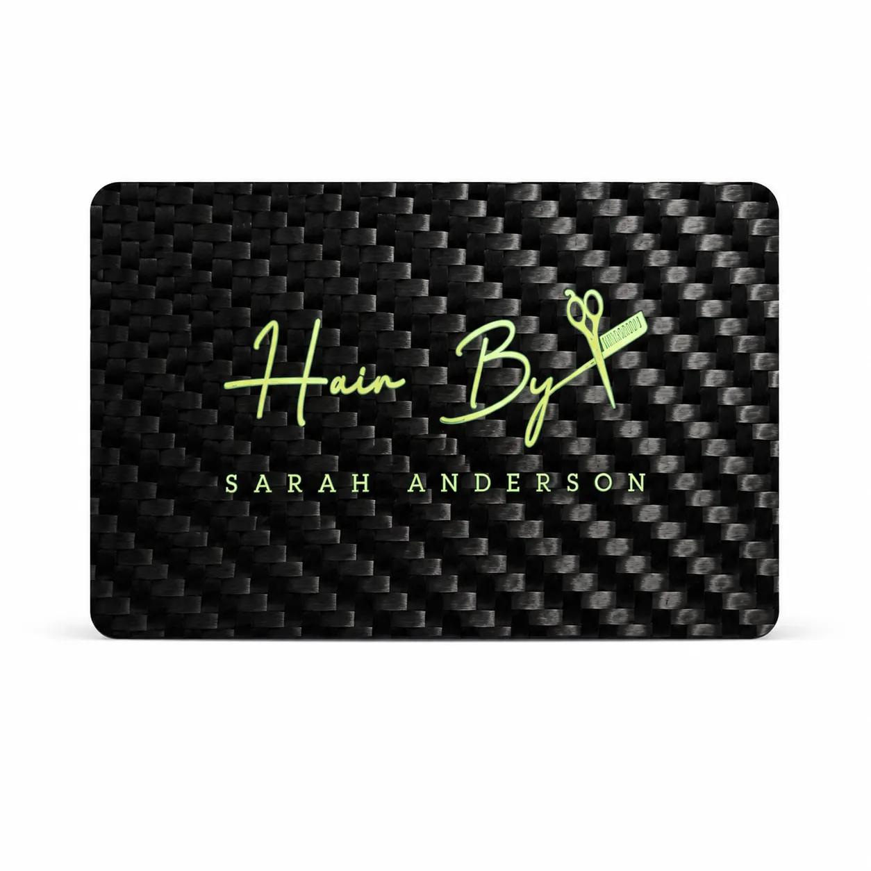 Mattlack-Druck-Karte – Carbonfaser + Soft-Touch Matt | Dezente Eleganz — premium carbon fiber product detail