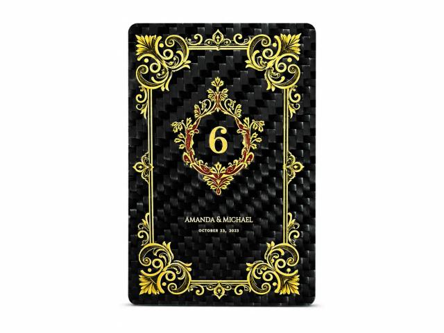 Carbon Fiber Wedding Table Numbers - Modern Place Card Holders Set — related carbon fiber product