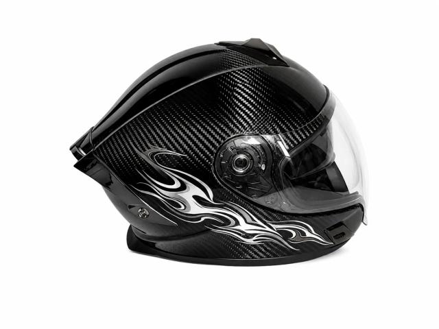 碳纤维摩托车头盔 - 光泽饰面 DOT认可 | 可定制酷炫图案 — related carbon fiber product