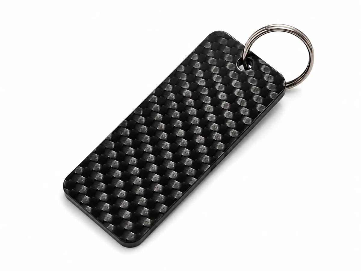 Carbon fiber keychain logo customization