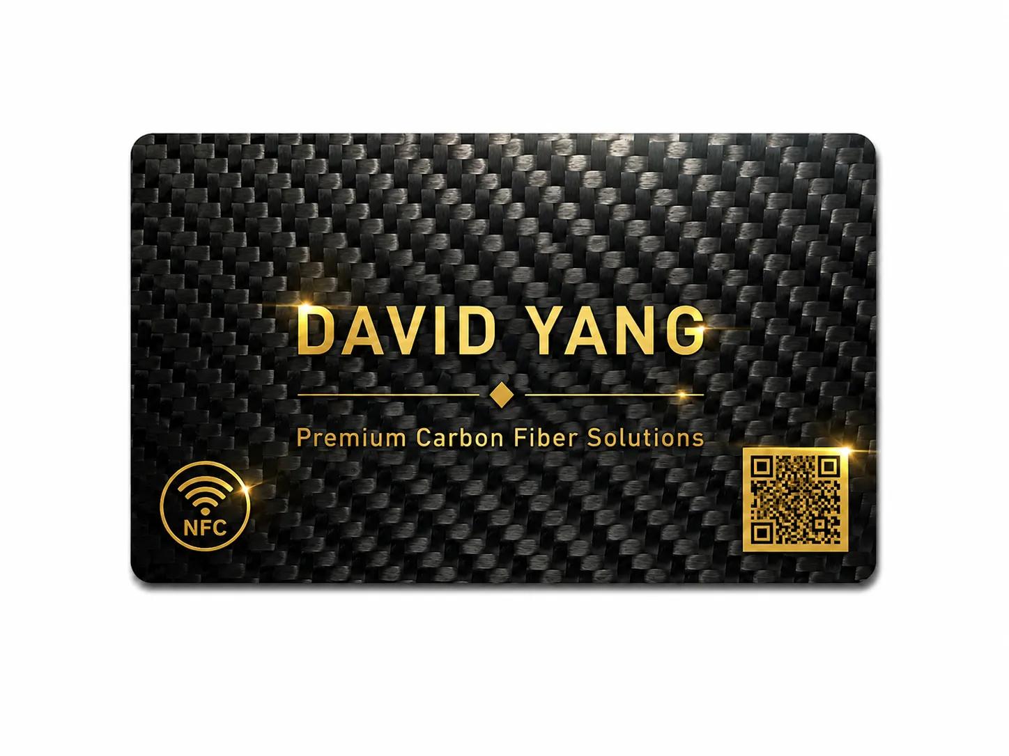 スーパーカーブランドカード – カーボンファイバー織り柄 | カーマニア仕様 — premium carbon fiber product detail