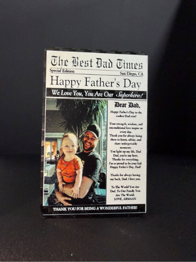 Carbon Fiber Father's Day Card | Custom Logo Print Greeting Cards | OEM/ODM Wholesale — carbon fiber product angle 6