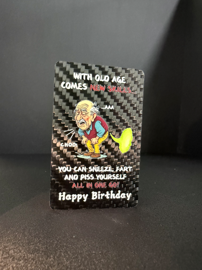 Carbon Fiber Father's Day Card | Custom Logo Print Greeting Cards | OEM/ODM Wholesale — carbon fiber product angle 5